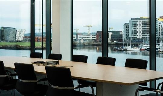 ABL Insurance boardroom at City Quays Belfast